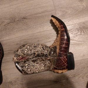 Authentic crocodile boots